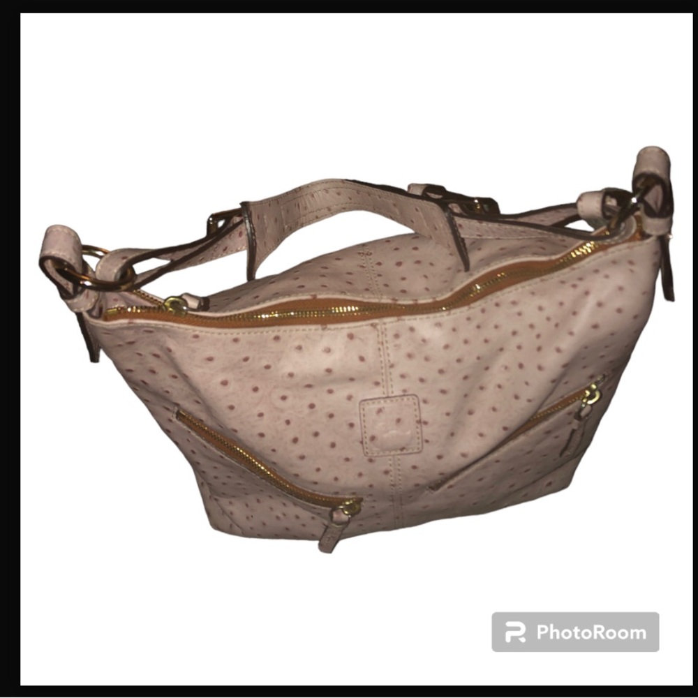 Dooney & Bourke Pink Ostrich Mary Hobo GUC - Picture 11 of 14